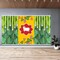 Cow Backdrop with Marigold Design Indian Traditional Cloth 5x8 Feet Backdrop Pooja Wall Decor Indian Wall Art Photo Decor Banner Indian Janmashtami Decor Decorative Pooja Cloth
